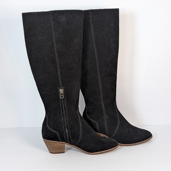 MADEWELL  Greta Tall Western Boots - True Black - Picture 4 of 7